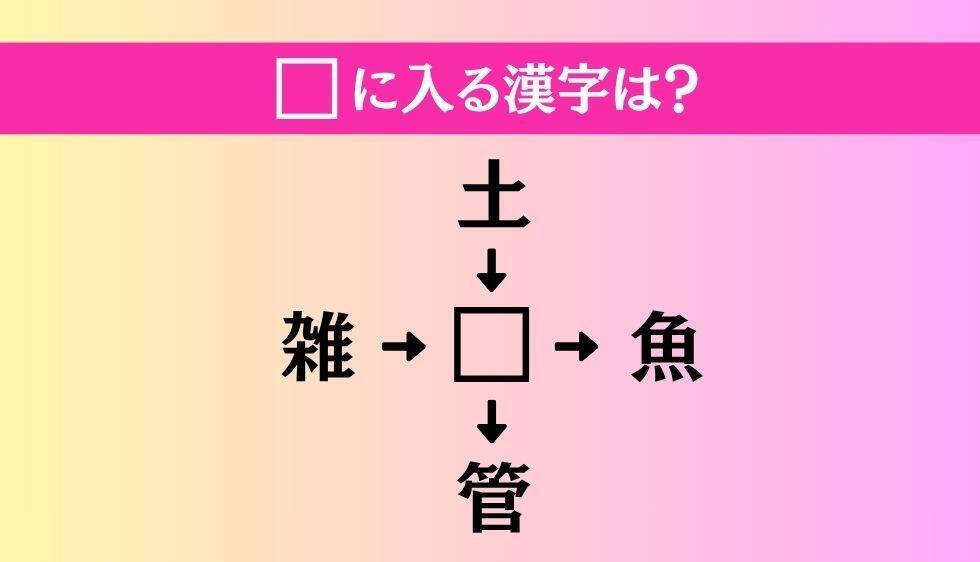 【穴埋め熟語クイズ Vol.4825】□に漢字を入れて4つの熟語を完成させてください