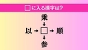 【穴埋め熟語クイズ Vol.5086】□に漢字を入れて4つの熟語を完成させてくださいの画像