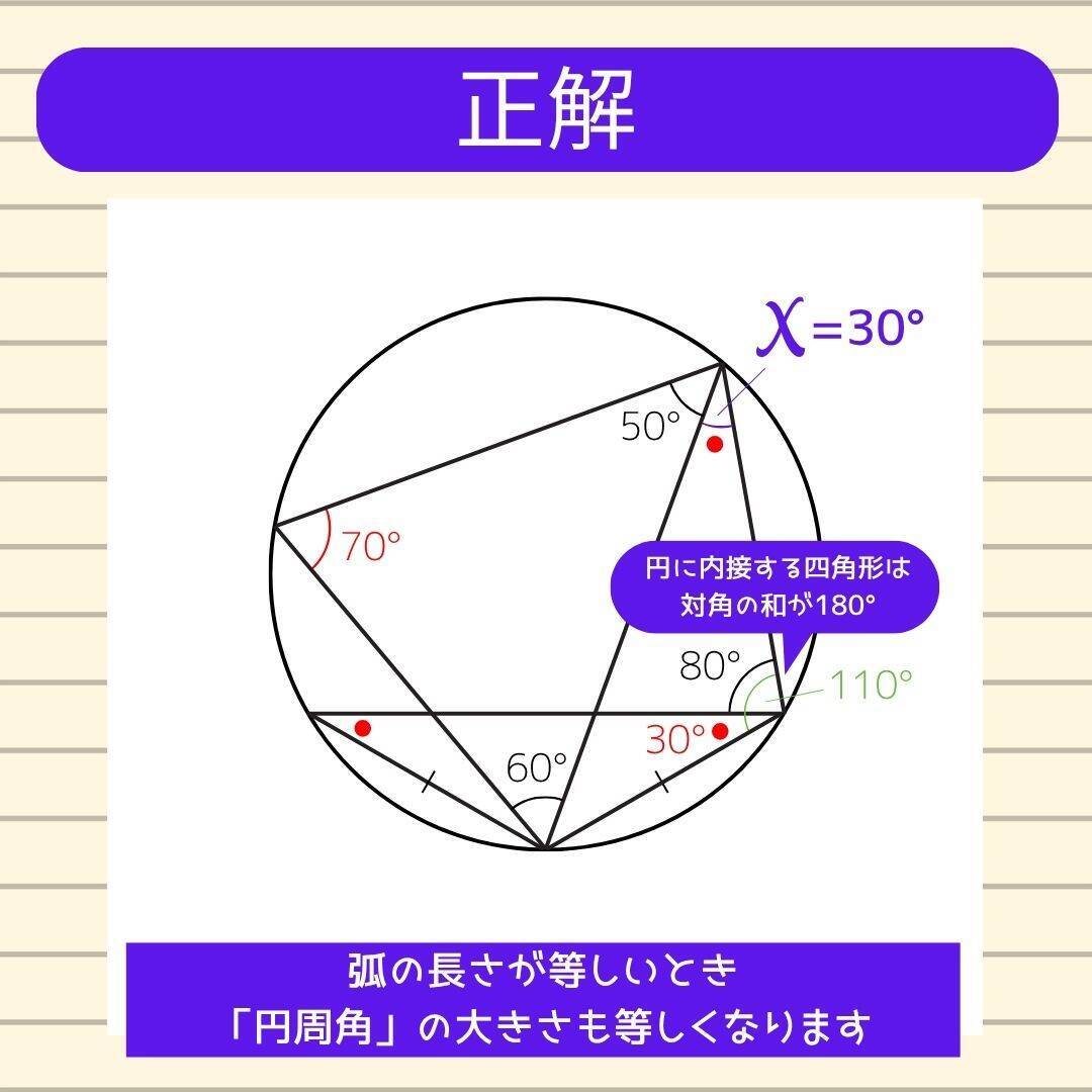 【角度当てクイズ Vol.2332】xの角度は何度？