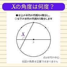 【角度当てクイズ Vol.1002】xの角度は何度？