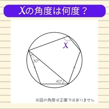 【角度当てクイズ Vol.1044】xの角度は何度？