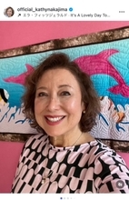 キャシー中島、三茶教室でキルトレッスンと早めの誕生日祝い