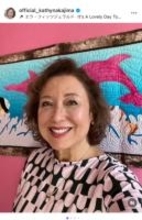 キャシー中島、三茶教室でキルトレッスンと早めの誕生日祝い