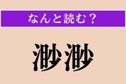 【難読漢字】「渺渺」正しい読み方は？ 広く果てしない様子を言います