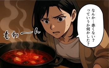 【漫画】私が作る料理を何でも激辛にアレンジ　それが夫の「普通」に【激辛料理で家庭崩壊 Vol.5】