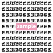 【漢字探し】ずらっと並んだ「狸」の中にまぎれた別の漢字一文字は？