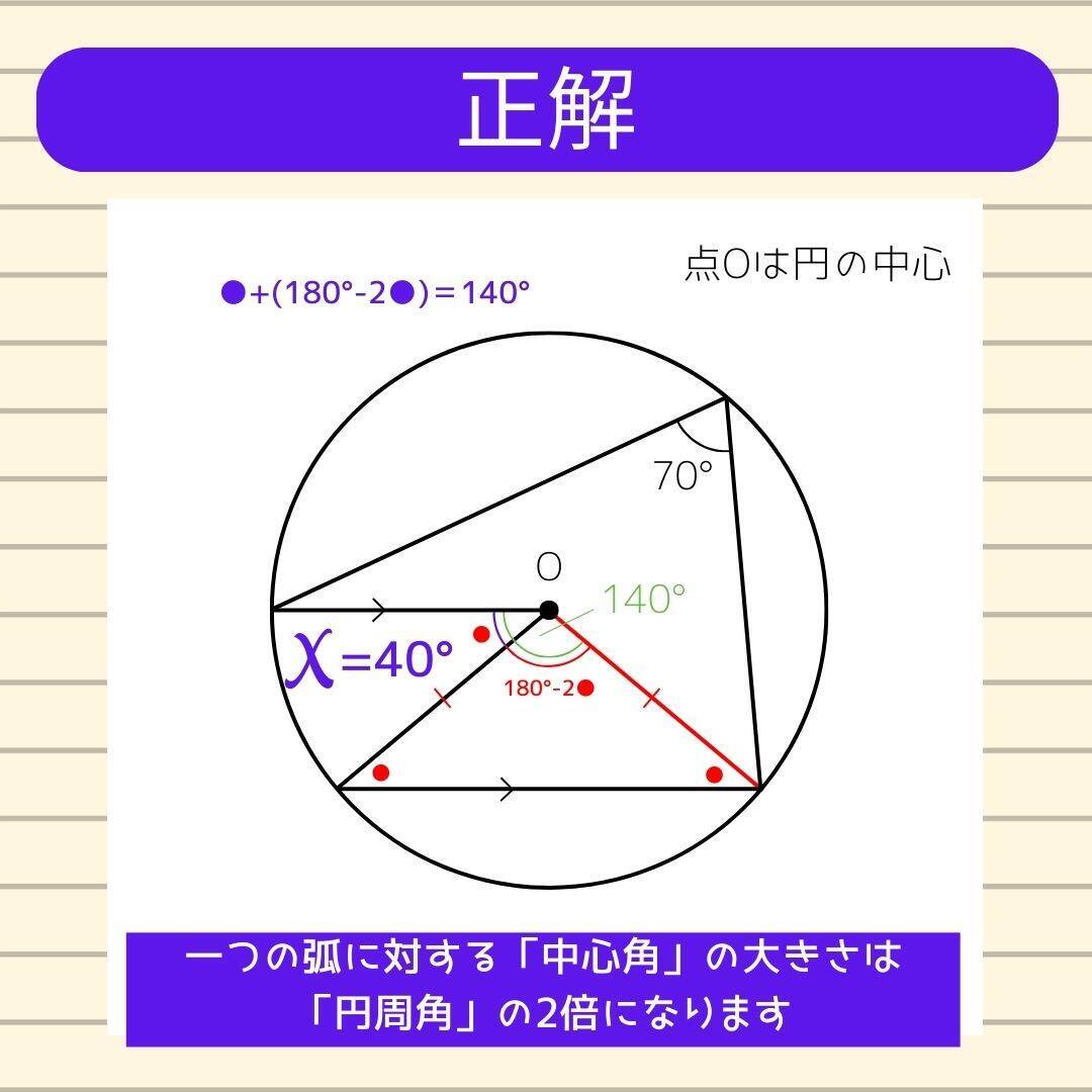 【角度当てクイズ Vol.2383】xの角度は何度？＜全3問＞