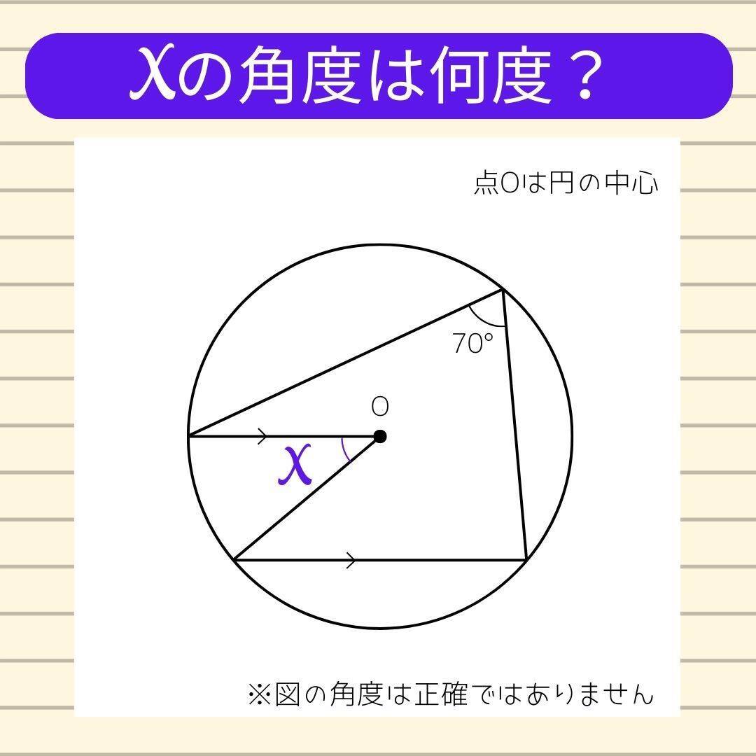 【角度当てクイズ Vol.2383】xの角度は何度？＜全3問＞