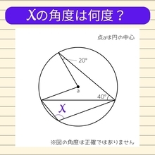 【角度当てクイズ Vol.977】xの角度は何度？