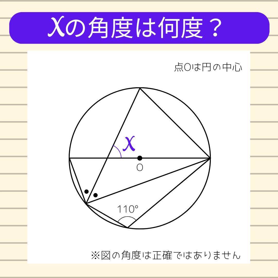 【角度当てクイズ Vol.2145】xの角度は何度？＜全3問＞