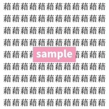 【漢字探し】ずらっと並んだ「藉」の中にまぎれた別の漢字一文字は？