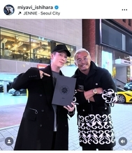 MIYAVI、総合格闘家・秋山成勲とソウルで再会「まさかの遠い親戚でした」