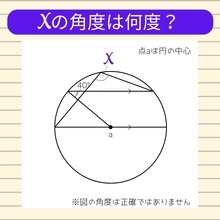 【角度当てクイズ Vol.963】xの角度は何度？