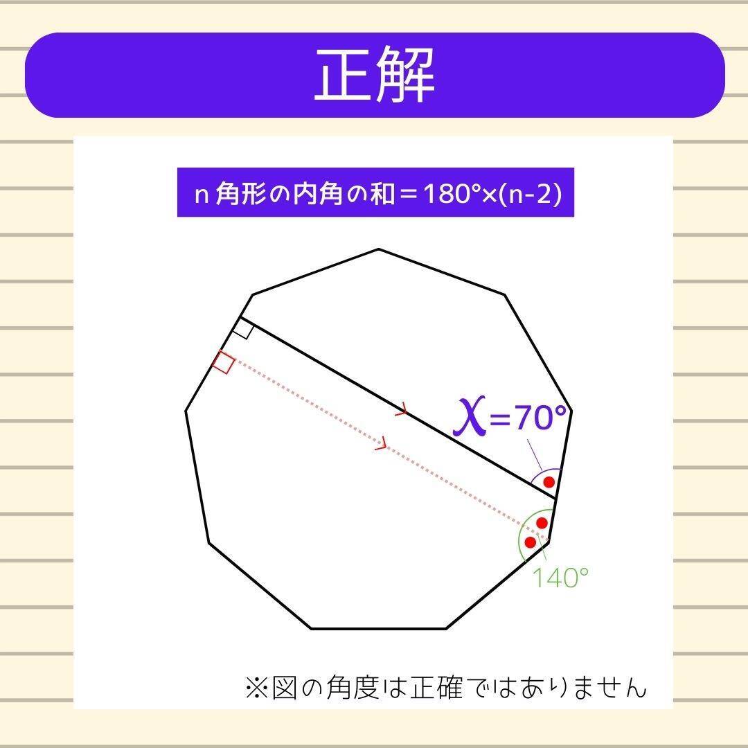 【角度当てクイズ Vol.2000】xの角度は何度？