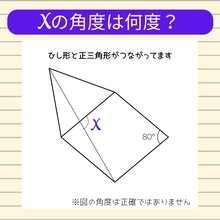 【角度当てクイズ Vol.919】xの角度は何度？