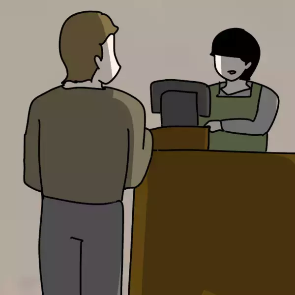 「【漫画】おごってもらった！ 目を輝かせて大げさに感謝【非常識な女がウチにきた Vol.58】」の画像