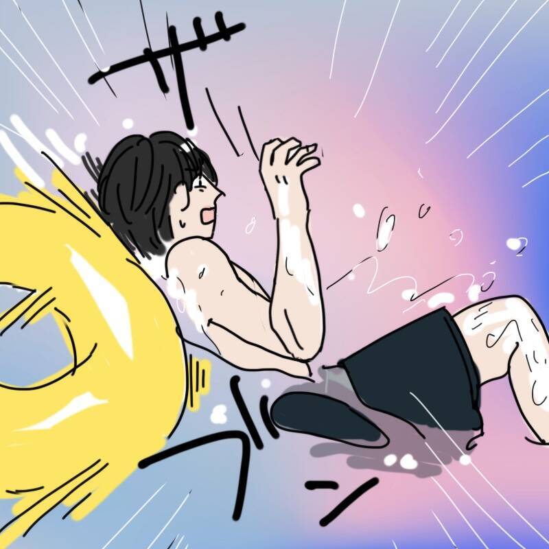 海中で何者かが脚を掴んで引きずり込む！ 夫が体験した恐怖体験【漫画】