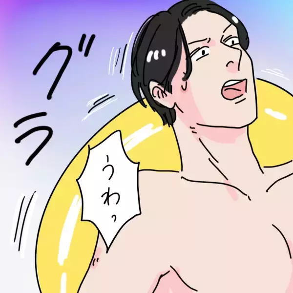 「海中で何者かが脚を掴んで引きずり込む！ 夫が体験した恐怖体験【漫画】」の画像