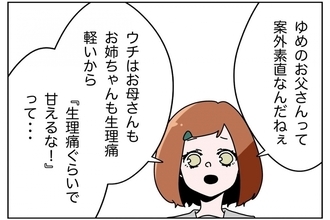 【漫画】生理痛体験に参加するという父…確かに「素直」だ【まだ中学生なのに生理なんて！ Vol.22】