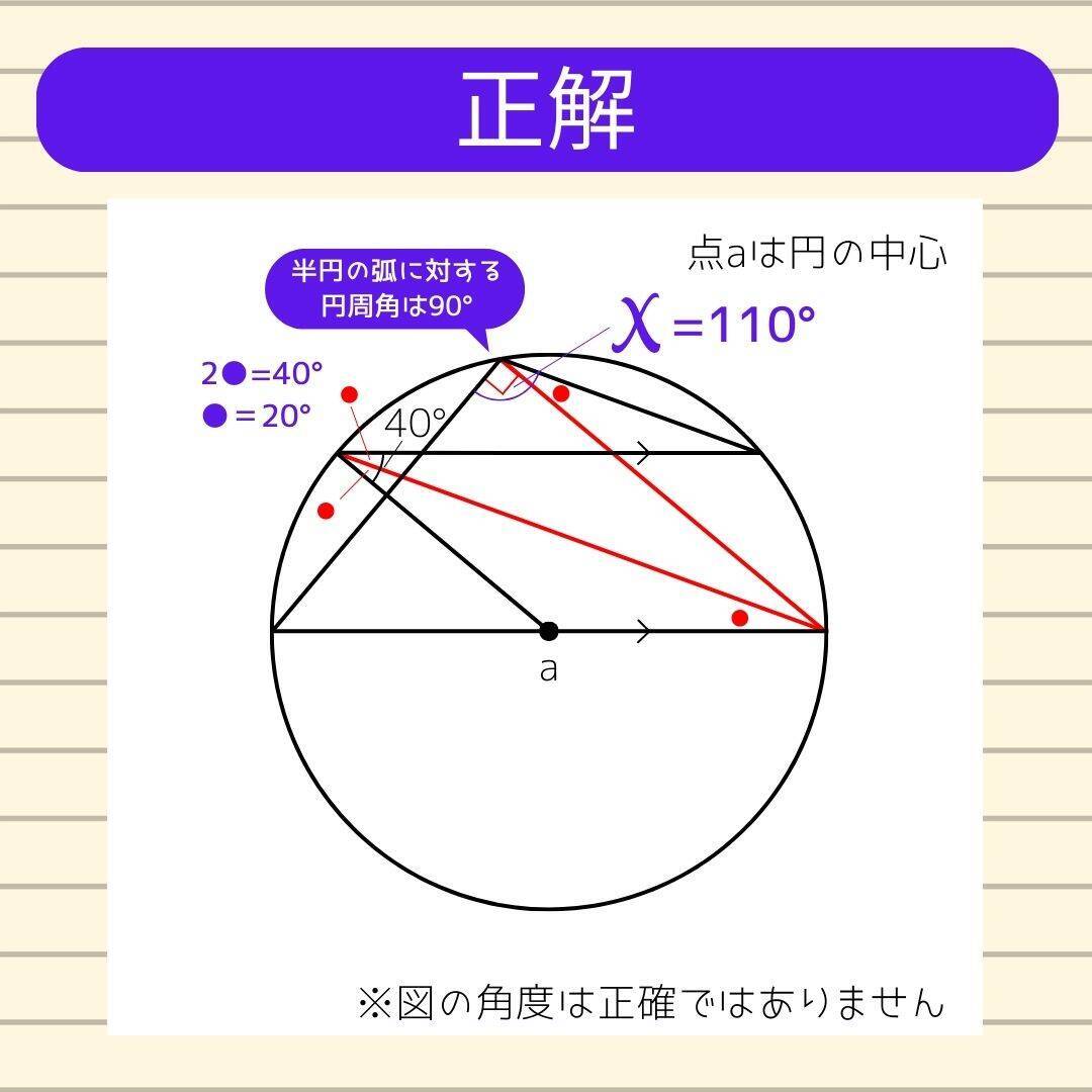 【角度当てクイズ Vol.2265】xの角度は何度？＜全3問＞