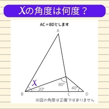 【角度当てクイズ Vol.959】xの角度は何度？