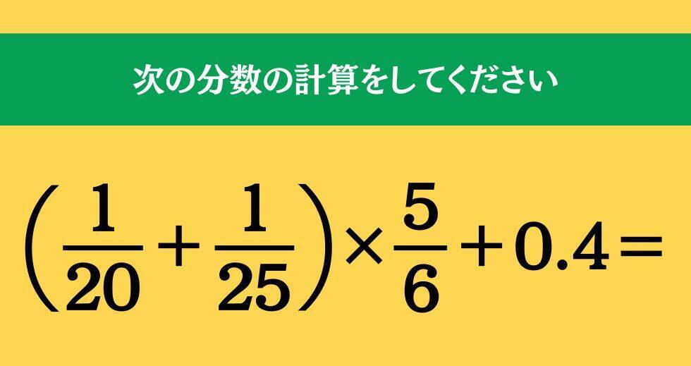 大人ならわかる？ 小学校の「算数」問題＜Vol.2231＞