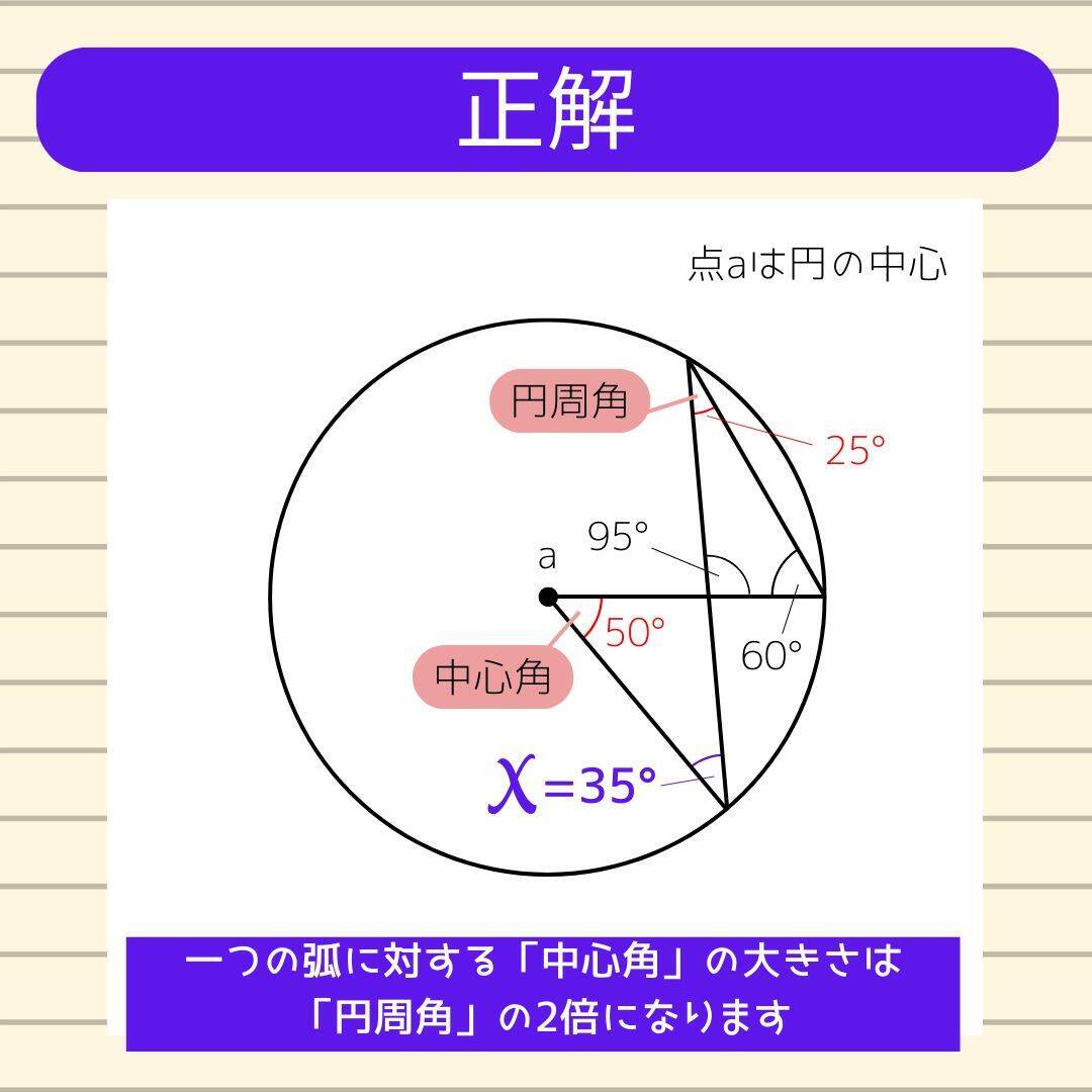 【角度当てクイズ Vol.2349】xの角度は何度？＜全3問＞