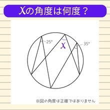 【角度当てクイズ Vol.1186】xの角度は何度？
