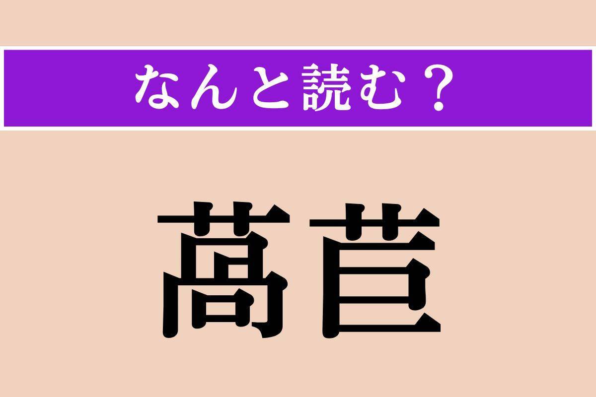 【難読漢字】「萵苣」正しい読み方は？「レタス」の和名です