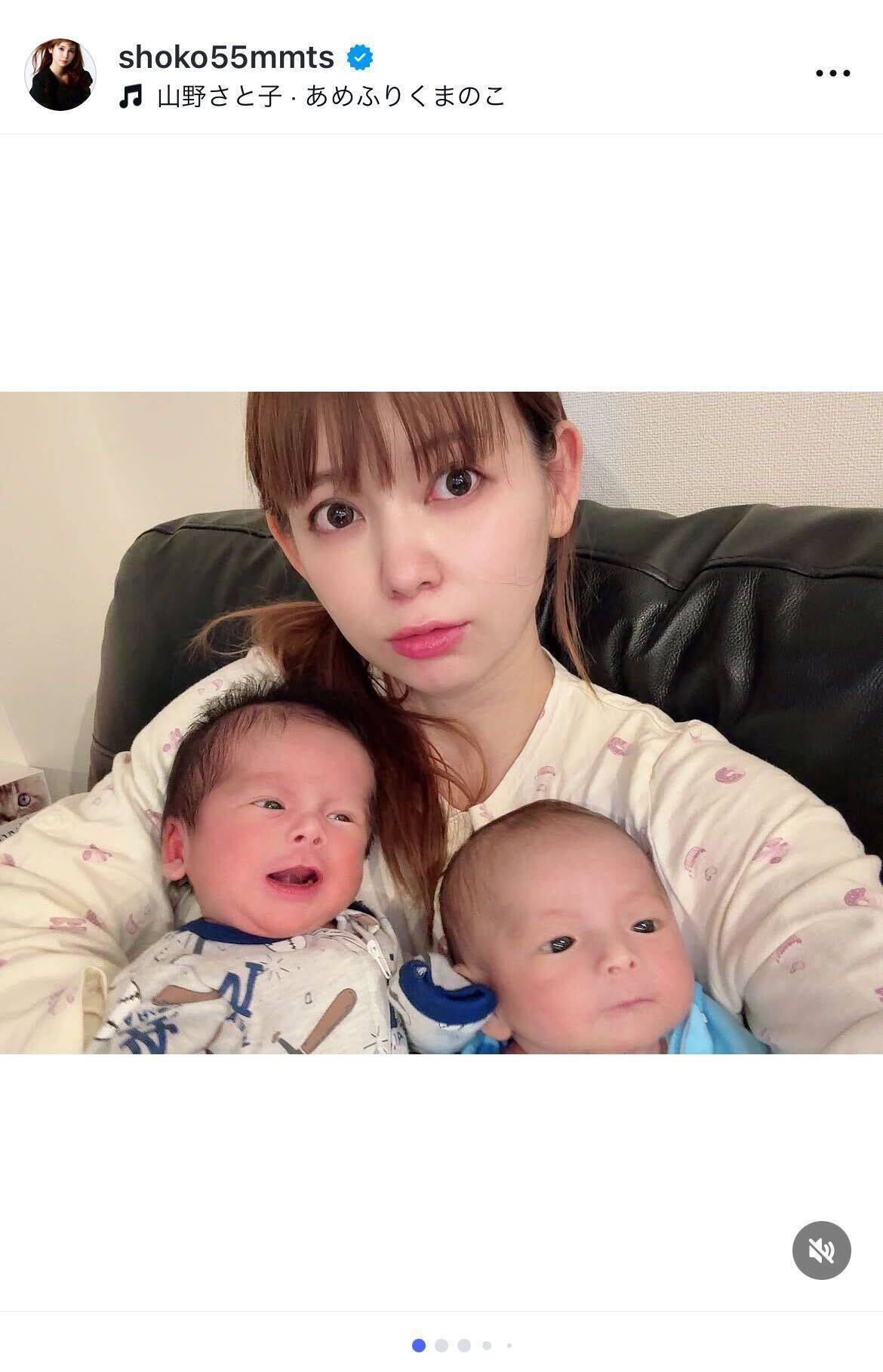 中川翔子、双子にドラクエのスライム服を着せる夢が実現「スライムたちがあらわれた！」