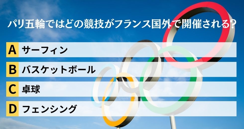 がんばれニッポン！ 2024年パリ五輪クイズ＜Vol.5＞