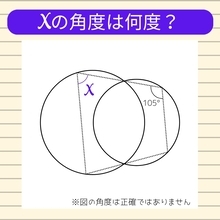 【角度当てクイズ Vol.1928】xの角度は何度？