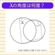 【角度当てクイズ Vol.1928】xの角度は何度？