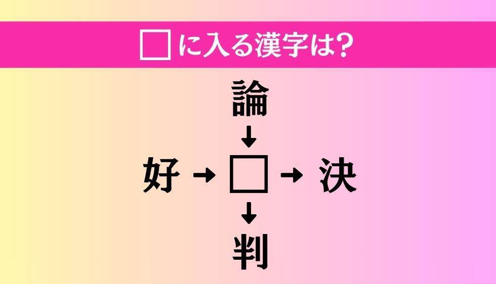 【穴埋め熟語クイズ Vol.4332】□に漢字を入れて4つの熟語を完成させてください
