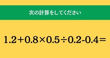 大人ならわかる？ 小学校の「算数」問題＜Vol.2074＞