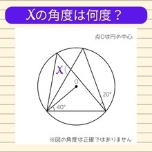 【角度当てクイズ Vol.1270】xの角度は何度？
