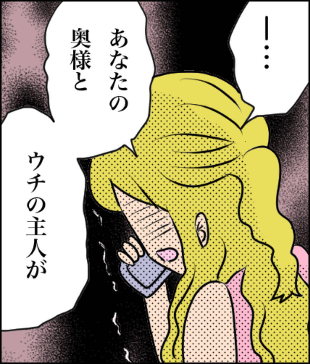 見知らぬ女から突然の電話「あなたの奥様とうちの主人が不倫しています」【漫画】
