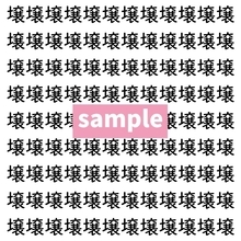 【漢字探し】ずらっと並んだ「壌」の中にまぎれた別の漢字一文字は？