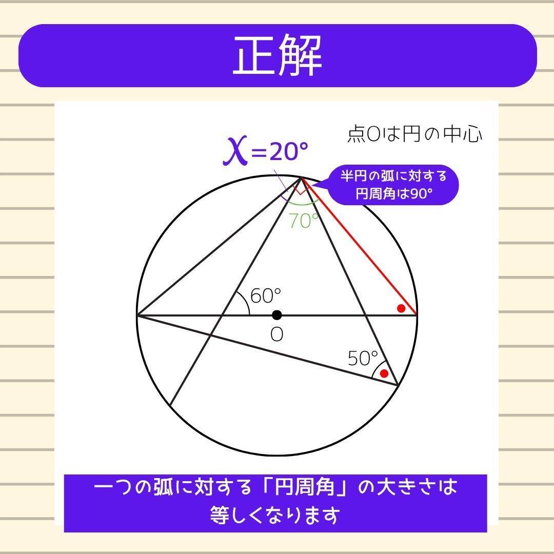 【角度当てクイズ Vol.2234】xの角度は何度？