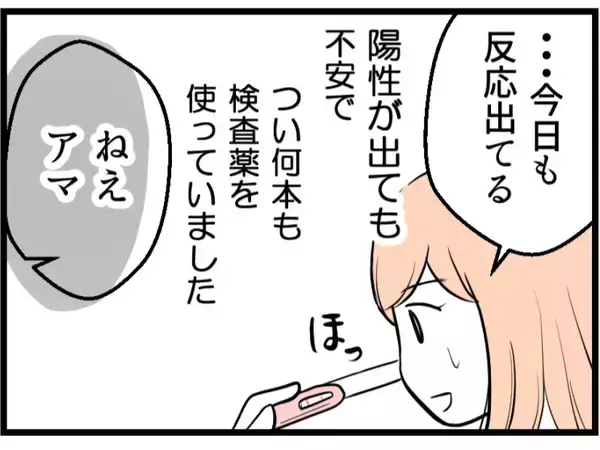 「「お金のことしか頭にないの!?」不安で検査薬を使い続けた私に夫が言った一言【漫画】」の画像
