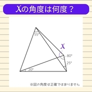 【角度当てクイズ Vol.2276】xの角度は何度？