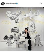 小川菜摘、夫・浜田雅功の個展開催を報告　変わらぬ絵のタッチに家族で爆笑