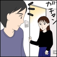 「今、だれかが玄関ドアを開けた気がする」隣室の男性が怪しいけれど…【漫画】