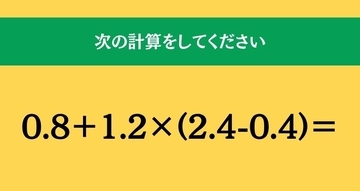 大人ならわかる？ 小学校の「算数」問題＜Vol.2626＞