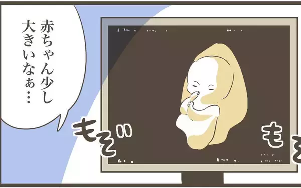 「検診で赤ちゃんが大きいとの指摘　…少し大きいくらいの方が安心だよね？」の画像