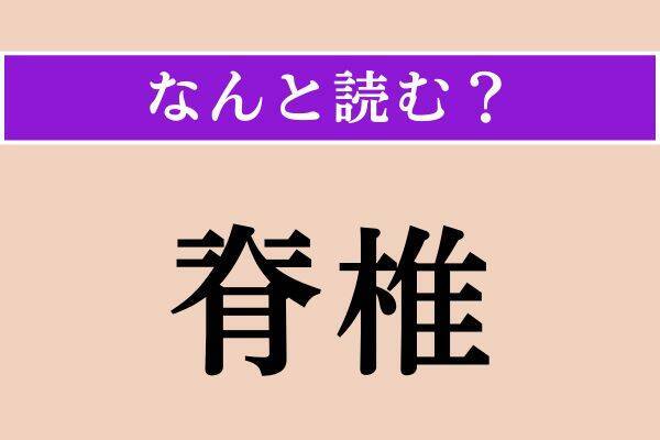 【難読漢字】「綜べる」「脊椎」「滞る」読める？