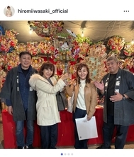 岩崎宏美、妹・良美と二の酉へ「来年もこのおめでたい熊手に負けないように頑張りたい」