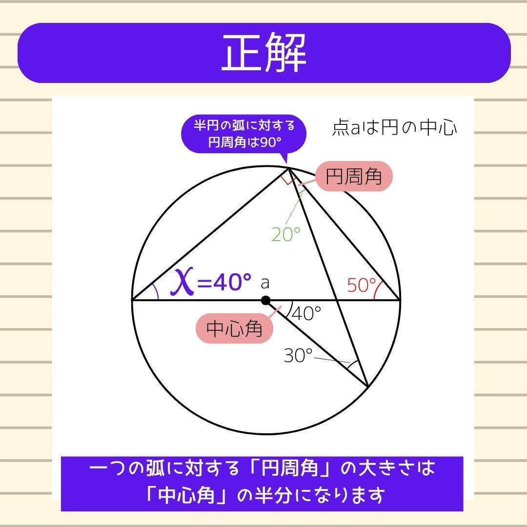 【角度当てクイズ Vol.2089】xの角度は何度？＜全3問＞