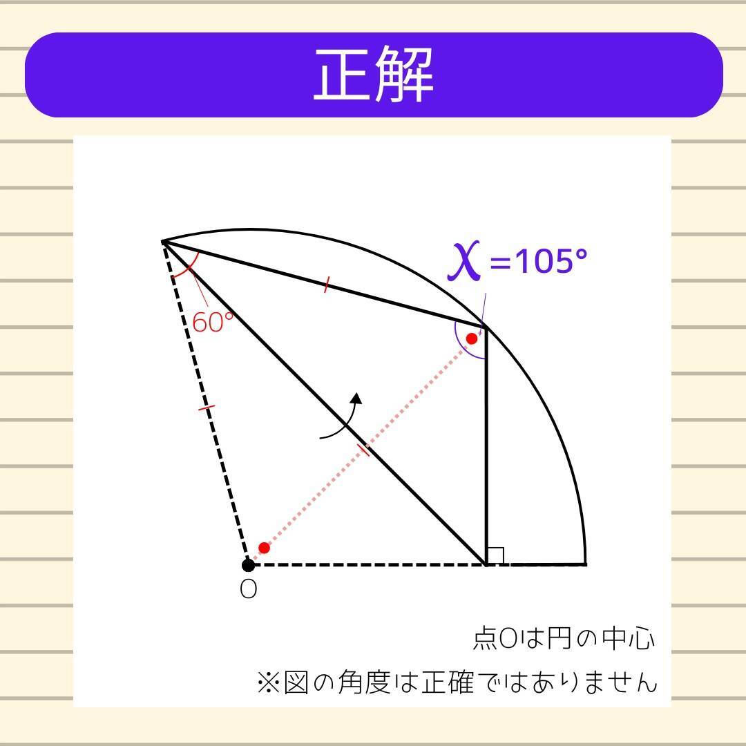 【角度当てクイズ Vol.2089】xの角度は何度？＜全3問＞