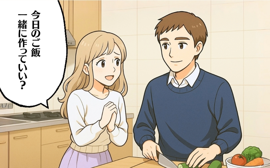 【漫画】SNSから離れて見えた“ふたりで作るごはん”のあたたかさ【映え飯モンスター Vol.20】